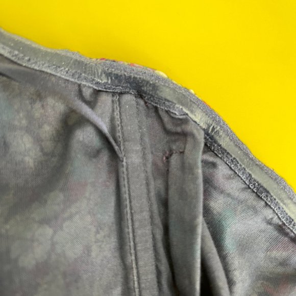 Moda International Strapless Dress, Purple Teal and Pink Floral, Size 2 - Picture 8 of 12